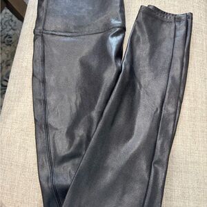 SPANX Black Leggings with Red Tag